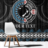 Custom Fiji and New Zealand Window Curtain Maori Fern Mix Tapa Tribal Unique LT9 - Polynesian Pride