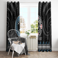 Custom Fiji and New Zealand Window Curtain Maori Fern Mix Tapa Tribal Unique LT9 - Polynesian Pride