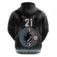 Custom Fiji and New Zealand Zip Hoodie Maori Fern Mix Tapa Tribal Unique LT9 - Polynesian Pride