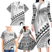Custom Fiji Rugby Cibi Dance Family Matching Long Sleeve Bodycon Dress and Hawaiian Shirt Create History World Cup Sevens LT9 - Polynesian Pride