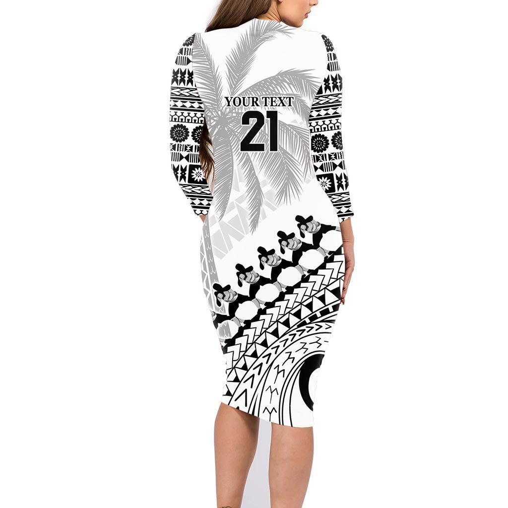 Custom Fiji Rugby Cibi Dance Family Matching Long Sleeve Bodycon Dress and Hawaiian Shirt Create History World Cup Sevens LT9 - Polynesian Pride