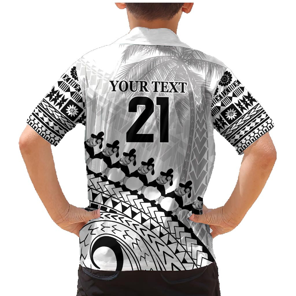 Custom Fiji Rugby Cibi Dance Family Matching Mermaid Dress and Hawaiian Shirt Create History World Cup Sevens LT9 - Polynesian Pride