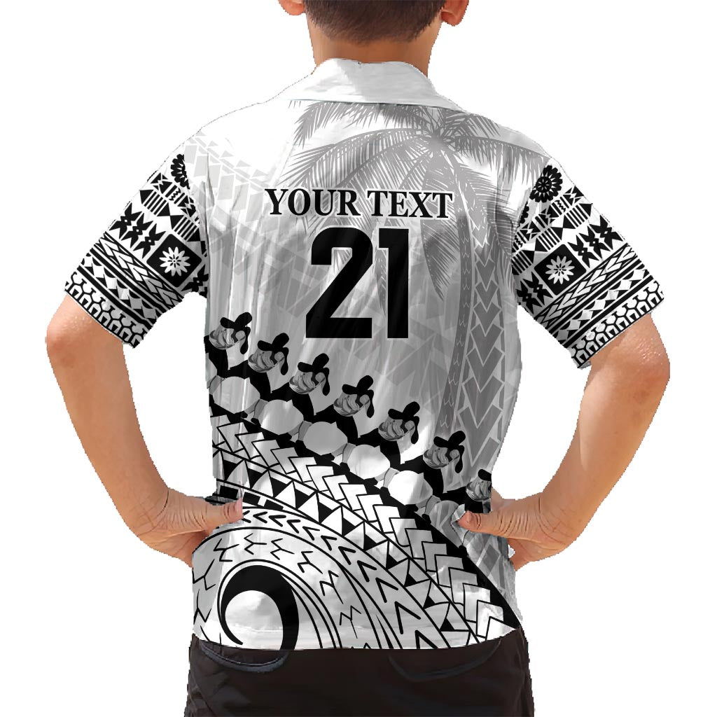 Custom Fiji Rugby Cibi Dance Family Matching Off Shoulder Maxi Dress and Hawaiian Shirt Create History World Cup Sevens LT9 - Polynesian Pride