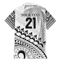 Custom Fiji Rugby Cibi Dance Family Matching Off Shoulder Short Dress and Hawaiian Shirt Create History World Cup Sevens LT9 - Polynesian Pride
