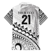 Custom Fiji Rugby Cibi Dance Family Matching Short Sleeve Bodycon Dress and Hawaiian Shirt Create History World Cup Sevens LT9 - Polynesian Pride