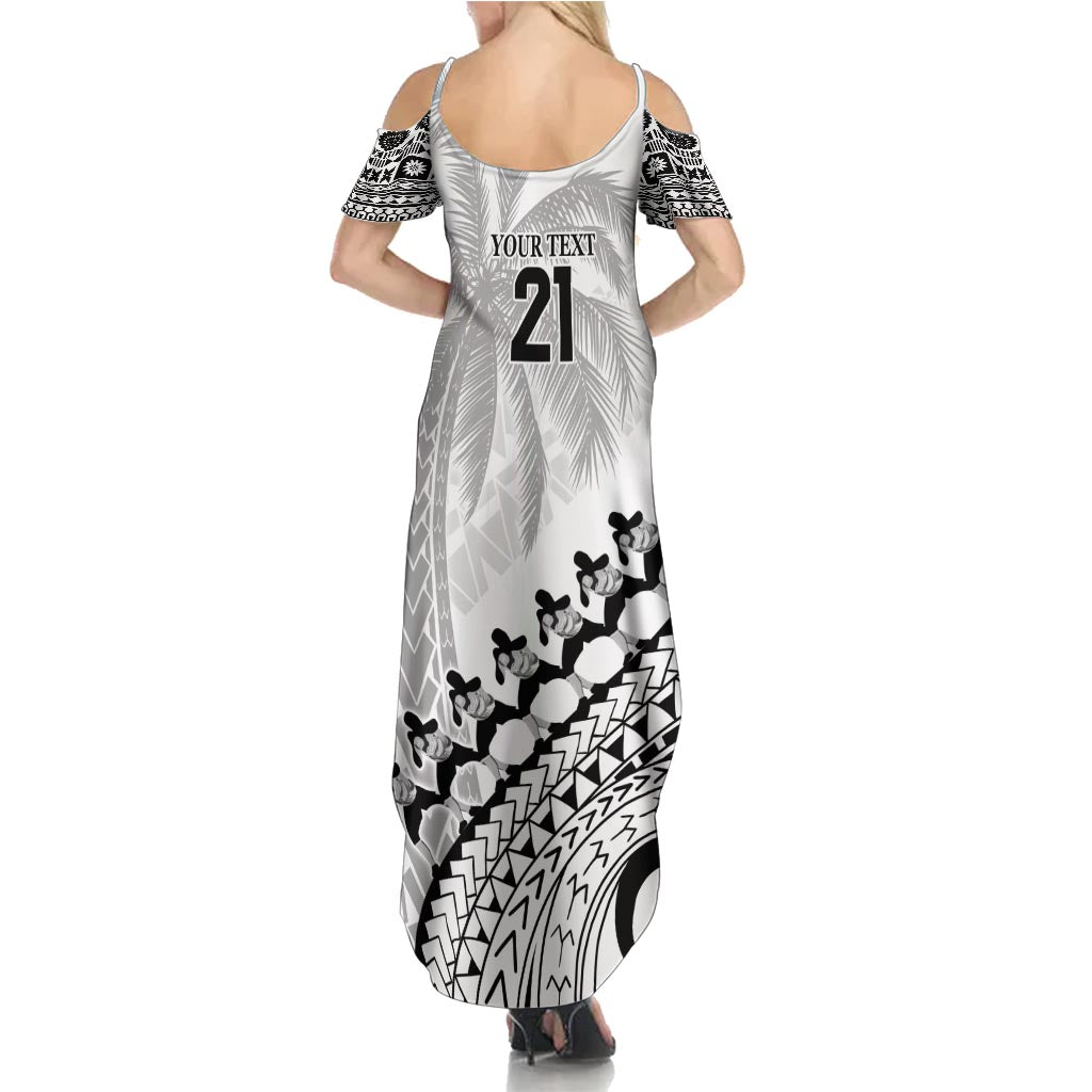 Custom Fiji Rugby Cibi Dance Family Matching Summer Maxi Dress and Hawaiian Shirt Create History World Cup Sevens LT9 - Polynesian Pride