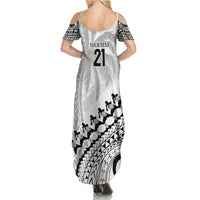 Custom Fiji Rugby Cibi Dance Family Matching Summer Maxi Dress and Hawaiian Shirt Create History World Cup Sevens LT9 - Polynesian Pride