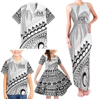 Custom Fiji Rugby Cibi Dance Family Matching Tank Maxi Dress and Hawaiian Shirt Create History World Cup Sevens LT9 - Polynesian Pride