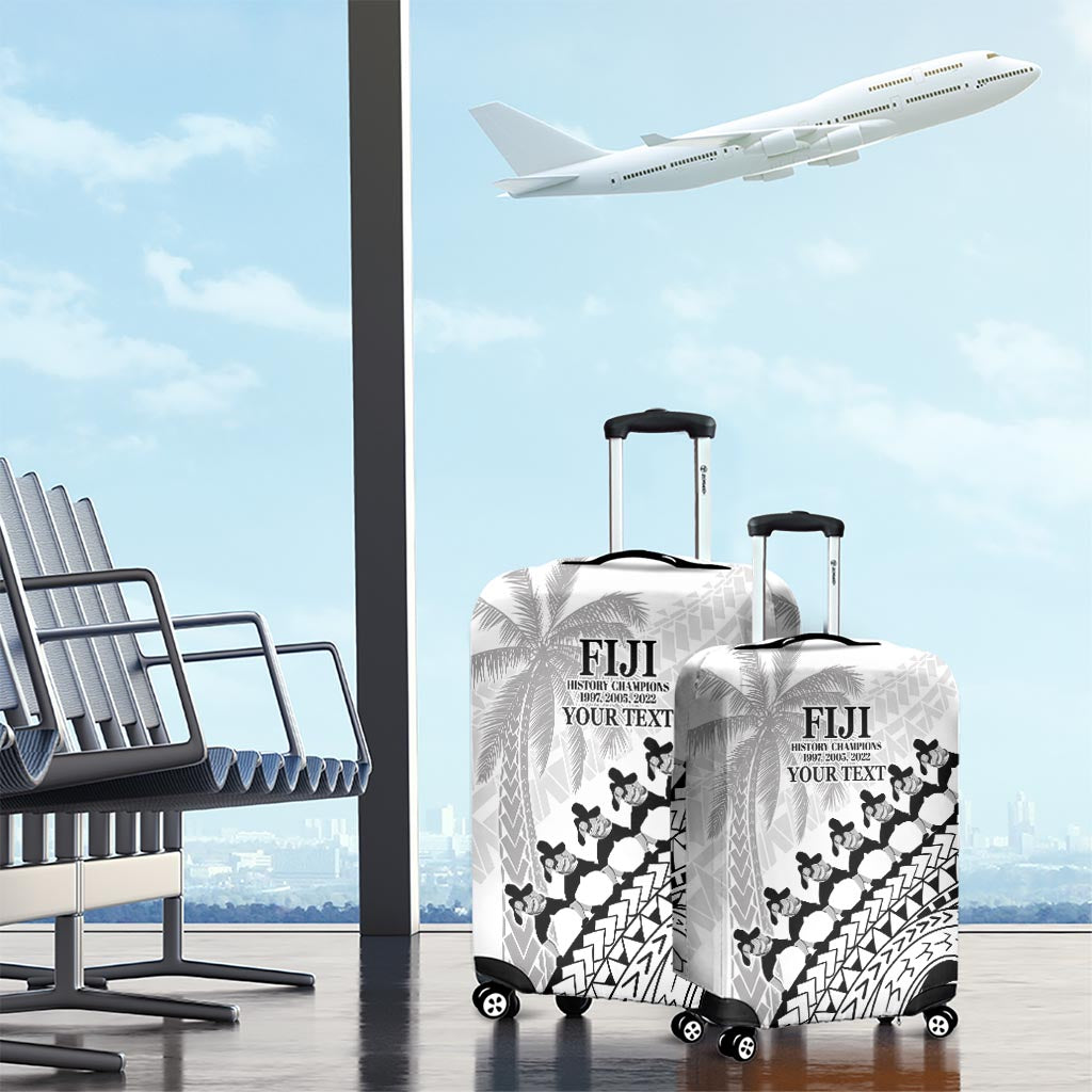 Custom Fiji Rugby Cibi Dance Luggage Cover Create History World Cup Sevens