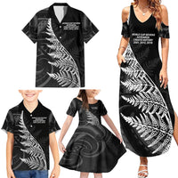New Zealand Black Fern 7s Family Matching Summer Maxi Dress and Hawaiian Shirt History World Cup Sevens LT9 - Polynesian Pride