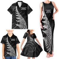 New Zealand Black Fern 7s Family Matching Tank Maxi Dress and Hawaiian Shirt History World Cup Sevens LT9 - Polynesian Pride