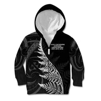 New Zealand Black Fern 7s Kid Hoodie History World Cup Sevens LT9 Zip Hoodie Black - Polynesian Pride