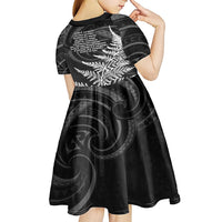 New Zealand Black Fern 7s Kid Short Sleeve Dress History World Cup Sevens LT9 - Polynesian Pride
