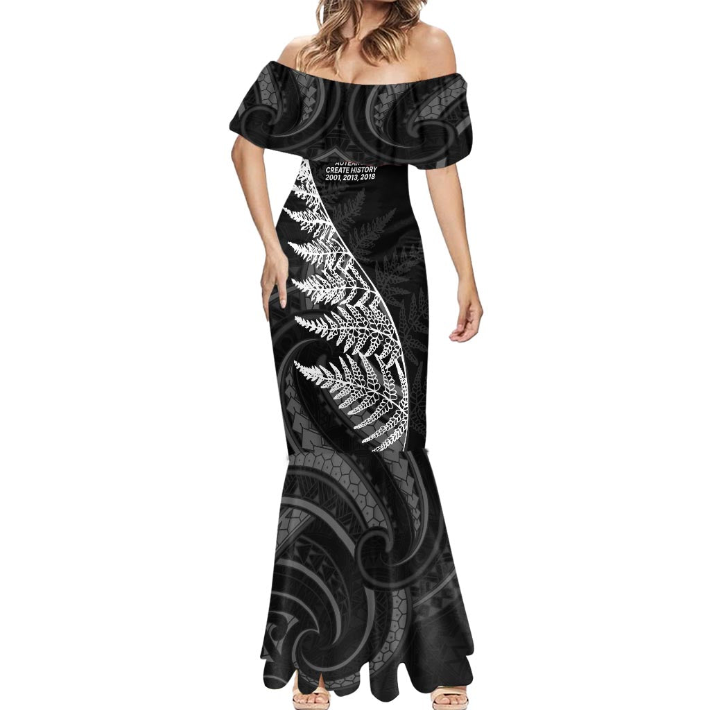 New Zealand Black Fern 7s Mermaid Dress History World Cup Sevens LT9 - Polynesian Pride