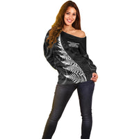 New Zealand Black Fern 7s Off Shoulder Sweater History World Cup Sevens