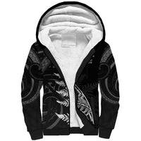 New Zealand Black Fern 7s Sherpa Hoodie History World Cup Sevens LT9 Unisex Black - Polynesian Pride