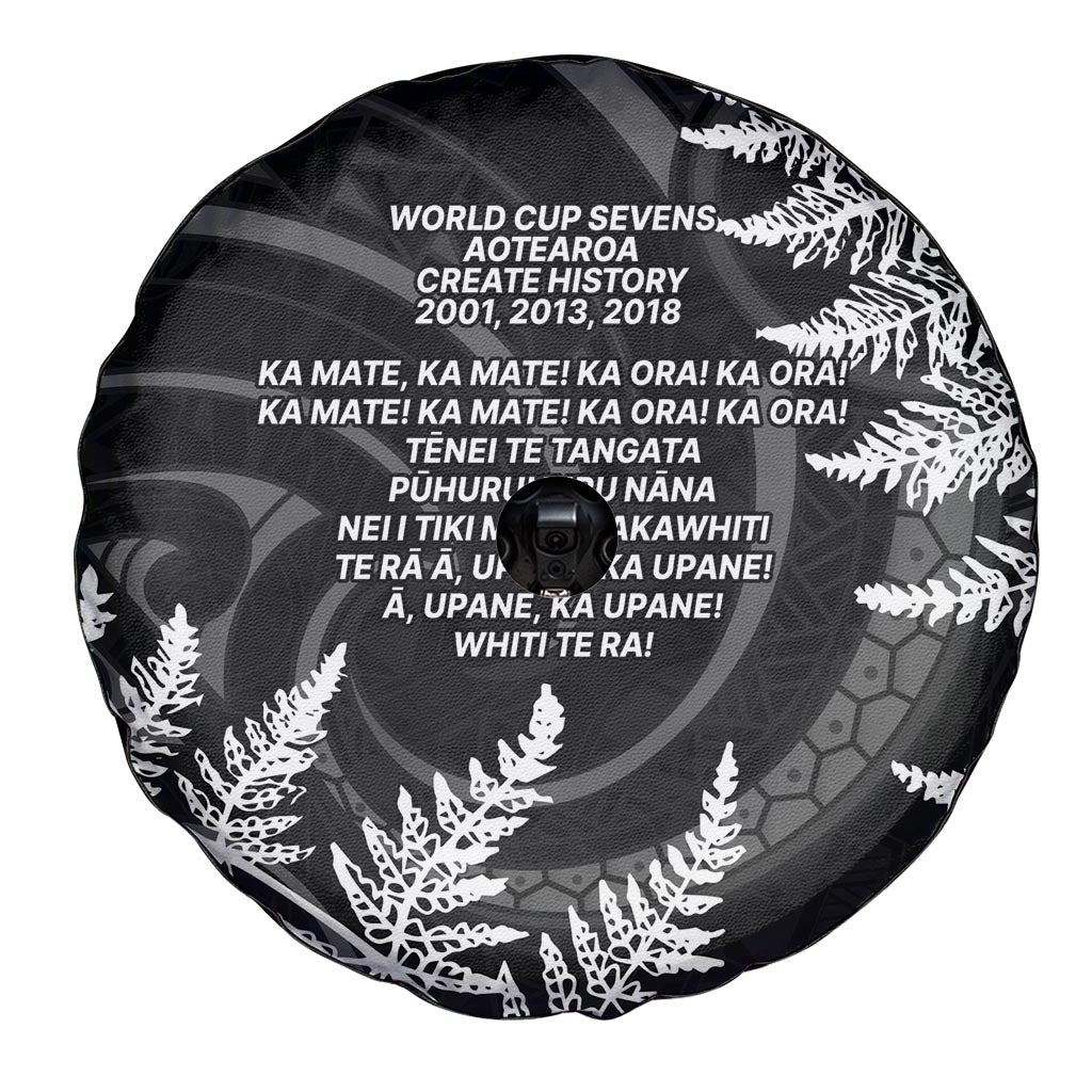 New Zealand Black Fern 7s Spare Tire Cover History World Cup Sevens LT9 - Polynesian Pride