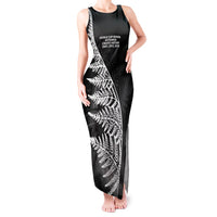 New Zealand Black Fern 7s Tank Maxi Dress History World Cup Sevens LT9 Women Black - Polynesian Pride