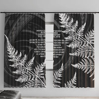 New Zealand Black Fern 7s Window Curtain History World Cup Sevens LT9 With Hooks Black - Polynesian Pride