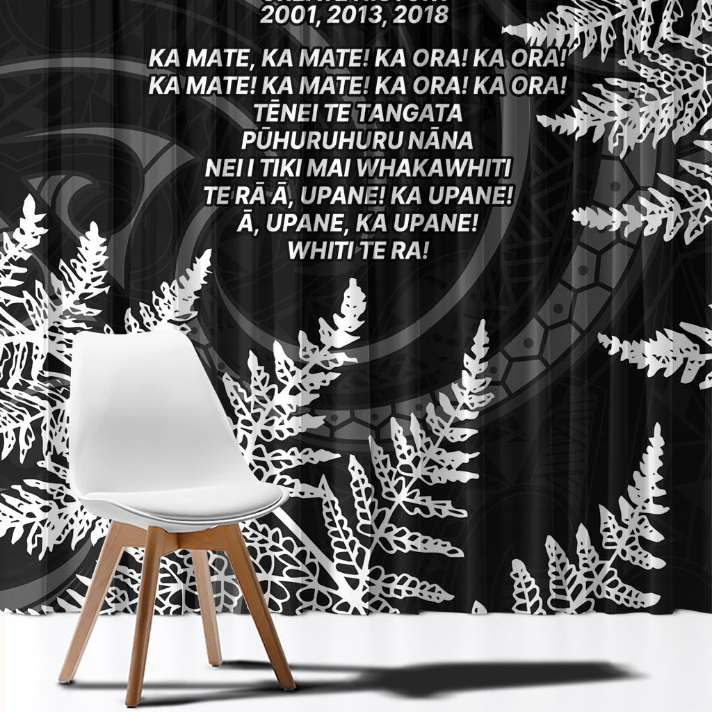 New Zealand Black Fern 7s Window Curtain History World Cup Sevens LT9 - Polynesian Pride