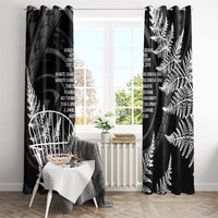 New Zealand Black Fern 7s Window Curtain History World Cup Sevens LT9 - Polynesian Pride
