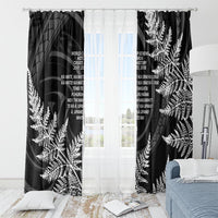 New Zealand Black Fern 7s Window Curtain History World Cup Sevens LT9 - Polynesian Pride