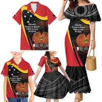 Personalised Papua Niugini Tok Pisin Wik Family Matching Mermaid Dress and Hawaiian Shirt LT9 - Polynesian Pride