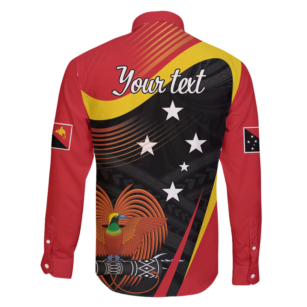 Personalised Papua Niugini Tok Pisin Wik Family Matching Off The Shoulder Long Sleeve Dress and Hawaiian Shirt LT9 - Polynesian Pride
