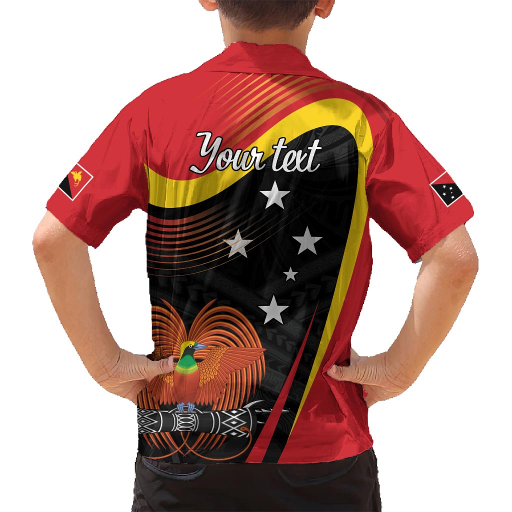 Personalised Papua Niugini Tok Pisin Wik Family Matching Off Shoulder Short Dress and Hawaiian Shirt LT9 - Polynesian Pride