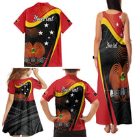 Personalised Papua Niugini Tok Pisin Wik Family Matching Tank Maxi Dress and Hawaiian Shirt LT9 - Polynesian Pride