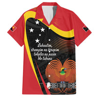 Personalised Papua Niugini Tok Pisin Wik Family Matching Tank Maxi Dress and Hawaiian Shirt LT9 Dad's Shirt - Short Sleeve Red - Polynesian Pride
