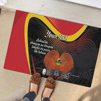 Personalised Papua Niugini Tok Pisin Wik Rubber Doormat
