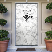 Hawaii Lei Kamehameha Door Cover Ke'oke'o Seamless Pattern Hibiscus Flower