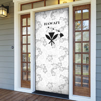 Hawaii Lei Kamehameha Door Cover Ke'oke'o Seamless Pattern Hibiscus Flower