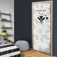 Hawaii Lei Kamehameha Door Cover Ke'oke'o Seamless Pattern Hibiscus Flower