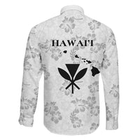 Hawaii Lei Kamehameha Family Matching Off Shoulder Maxi Dress and Hawaiian Shirt Ke'oke'o Seamless Pattern Hibiscus Flower LT9 - Polynesian Pride