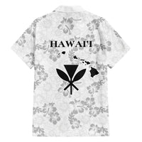 Hawaii Lei Kamehameha Family Matching Summer Maxi Dress and Hawaiian Shirt Ke'oke'o Seamless Pattern Hibiscus Flower LT9 - Polynesian Pride