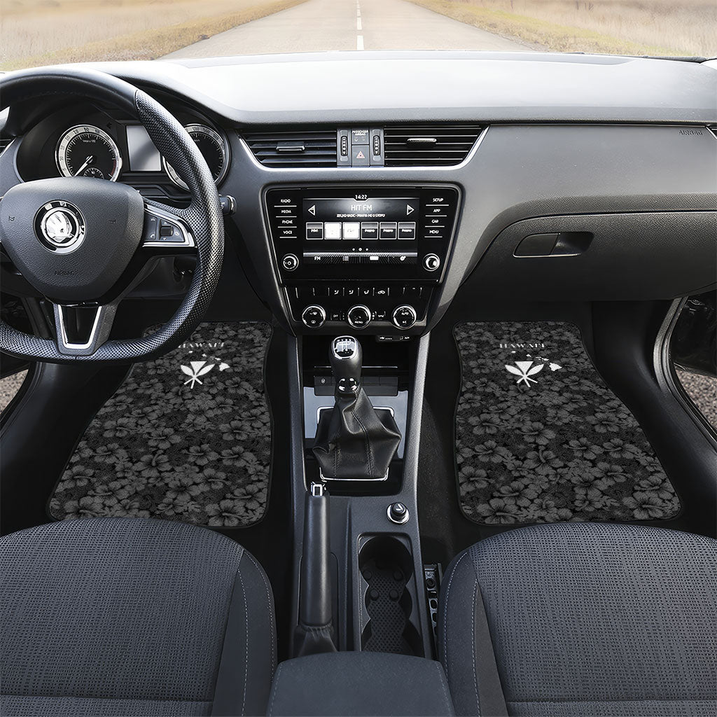 Hawaii Lei Kamehameha Car Mats Ele'ele Seamless Pattern Hibiscus Flower