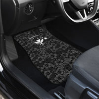 Hawaii Lei Kamehameha Car Mats Ele'ele Seamless Pattern Hibiscus Flower