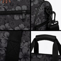 Hawaii Lei Kamehameha Duffle Bag Ele'ele Seamless Pattern Hibiscus Flower LT9 - Polynesian Pride
