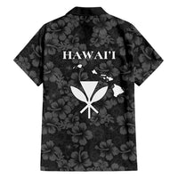 Hawaii Lei Kamehameha Family Matching Off Shoulder Maxi Dress and Hawaiian Shirt Ele'ele Seamless Pattern Hibiscus Flower LT9 - Polynesian Pride