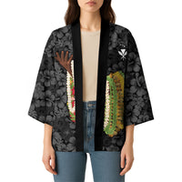Hawaii Lei Kamehameha Kimono Ele'ele Seamless Pattern Hibiscus Flower