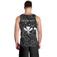 Hawaii Lei Kamehameha Men Tank Top Ele'ele Seamless Pattern Hibiscus Flower