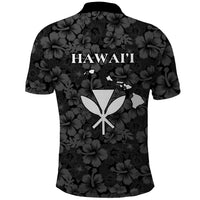 Hawaii Lei Kamehameha Polo Shirt Ele'ele Seamless Pattern Hibiscus Flower