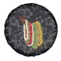 Hawaii Lei Kamehameha Spare Tire Cover Ele'ele Seamless Pattern Hibiscus Flower