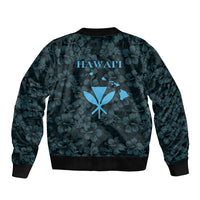 Hawaii Lei Kamehameha Bomber Jacket Uliuli Seamless Pattern Hibiscus Flower LT9 - Polynesian Pride