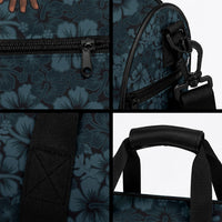 Hawaii Lei Kamehameha Duffle Bag Uliuli Seamless Pattern Hibiscus Flower LT9 - Polynesian Pride