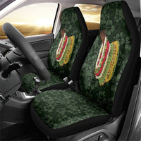Hawaii Lei Kamehameha Car Seat Cover Oma'oma'o Seamless Pattern Hibiscus Flower LT9 - Polynesian Pride