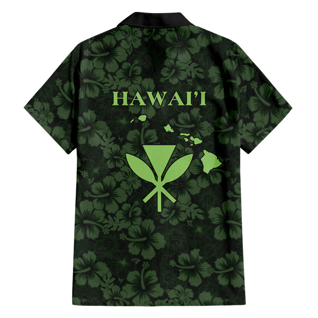 Hawaii Lei Kamehameha Family Matching Mermaid Dress and Hawaiian Shirt Oma'oma'o Seamless Pattern Hibiscus Flower LT9 - Polynesian Pride