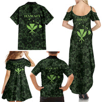 Hawaii Lei Kamehameha Family Matching Summer Maxi Dress and Hawaiian Shirt Oma'oma'o Seamless Pattern Hibiscus Flower LT9 - Polynesian Pride